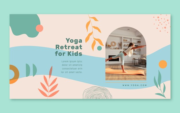 Diseño de plantilla de retiro de yoga