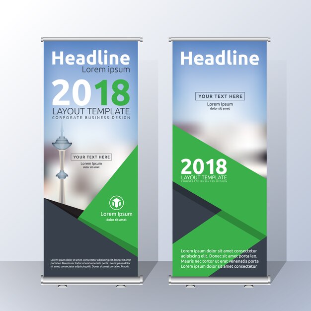 Diseño de plantilla de roll up