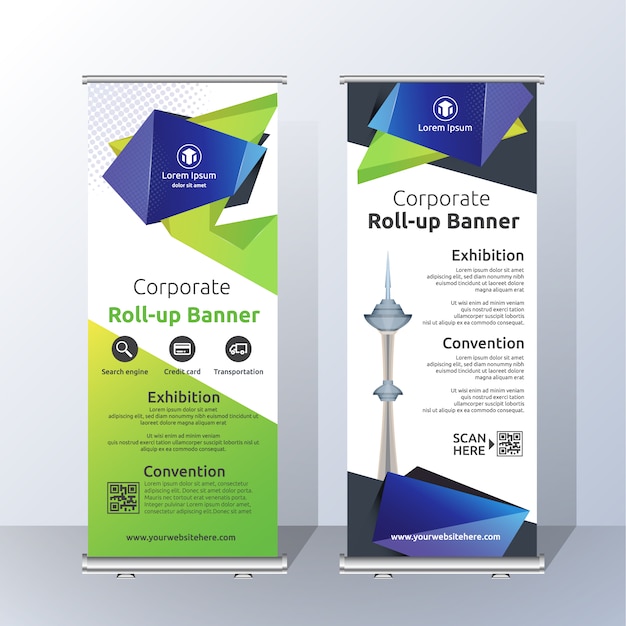 Diseño de plantilla de roll up