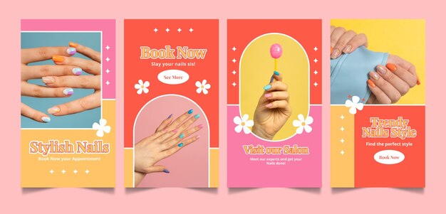 Diseño de plantilla de salón de uñas