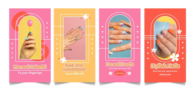 Diseño de plantilla de salón de uñas