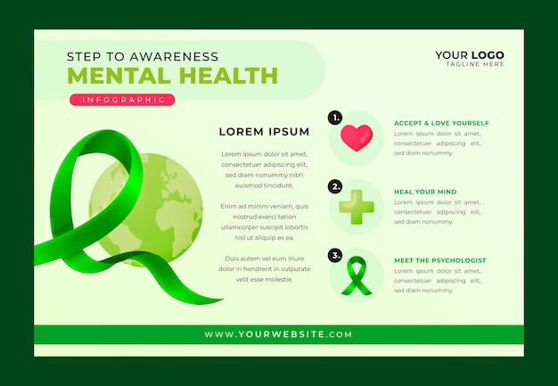 Vector gratuito diseño de plantilla de salud mental