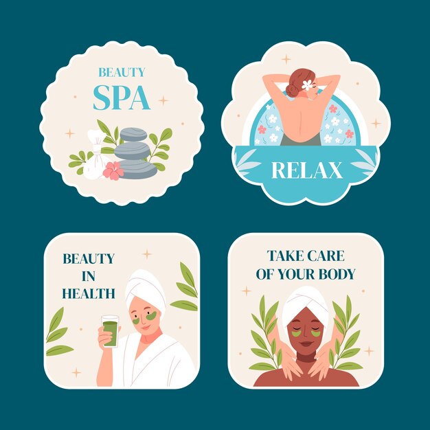 Diseño de plantilla de spa