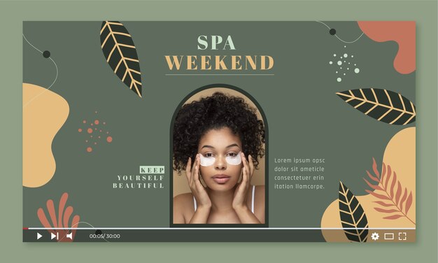 Diseño de plantilla de spa