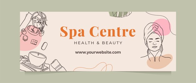 Diseño de plantilla de spa
