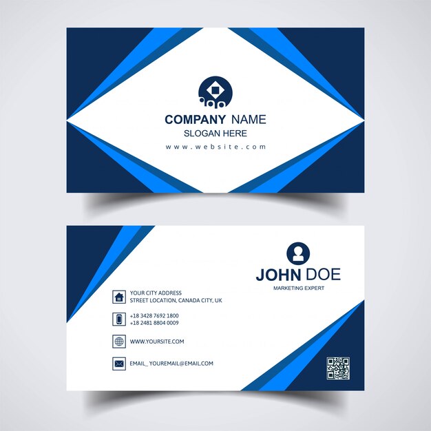 Diseño de plantilla de tarjeta de visita moderna