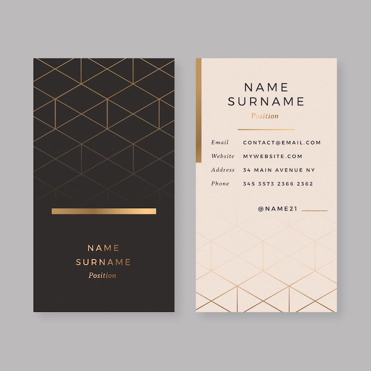 Vector gratuito diseño de plantilla de tarjetas de visita degradadas
