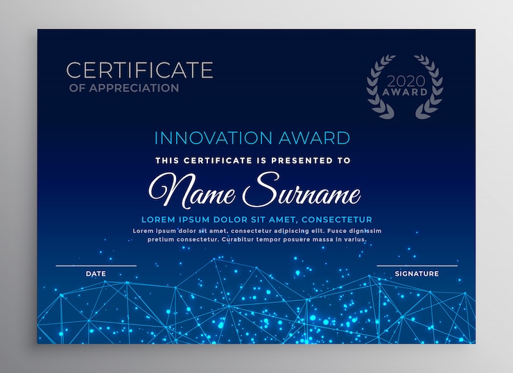 Vector gratuito diseño de plantilla de tecnología de innovación azul