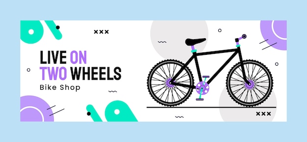 Vector gratuito diseño de plantilla de tienda de bicicletas