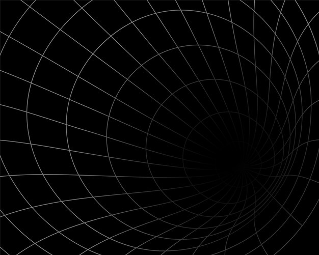 Diseño de plantilla de túnel de estructura metálica de agujero cálido abstracto