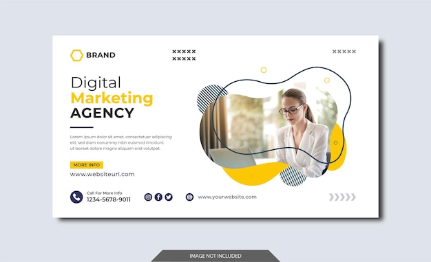 Diseño de plantilla web de agencia de marketing digital