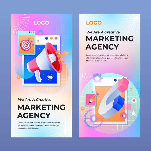 Diseño de plantillas de agencias de marketing