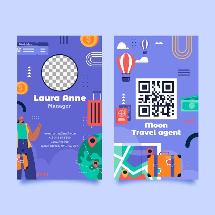 Vector gratuito diseño de plantillas de agencias de viajes