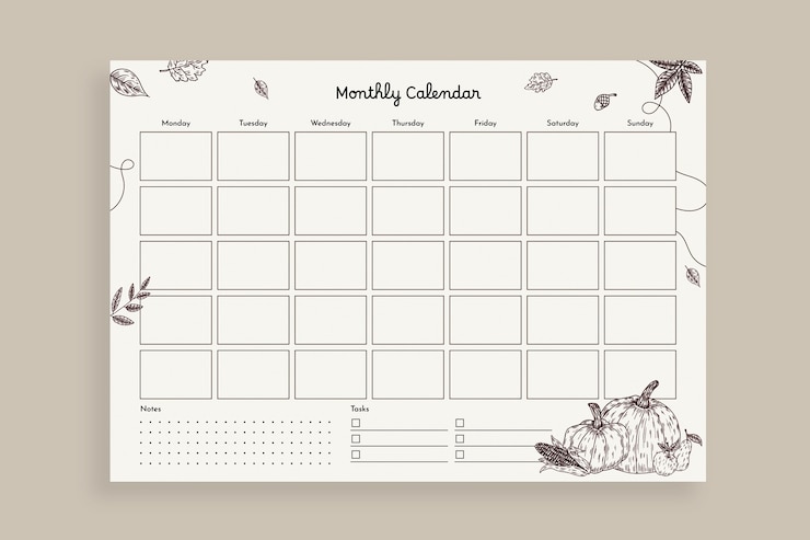 Vector gratuito diseño de plantillas de calendario de acción de gracias
