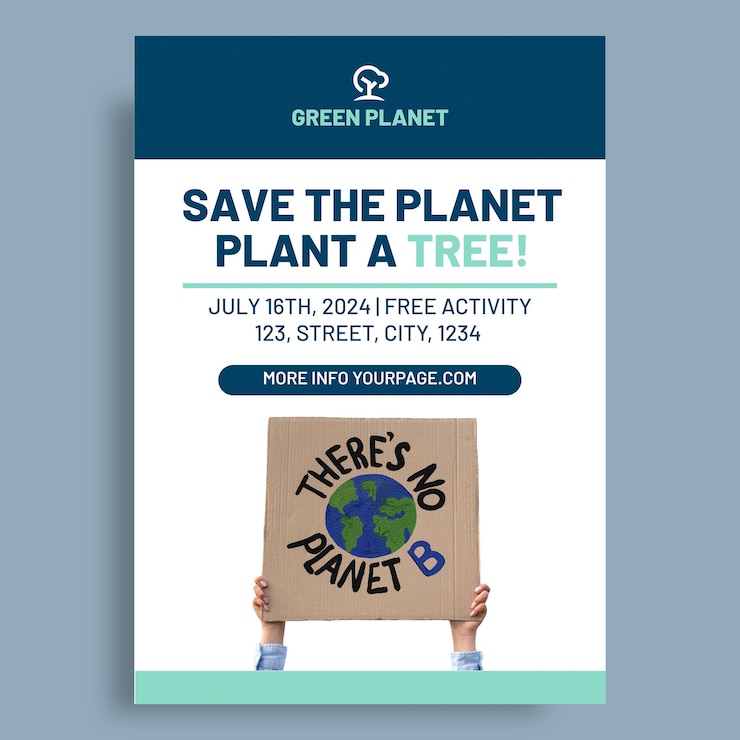 Vector gratuito diseño de plantillas de carteles de la organización