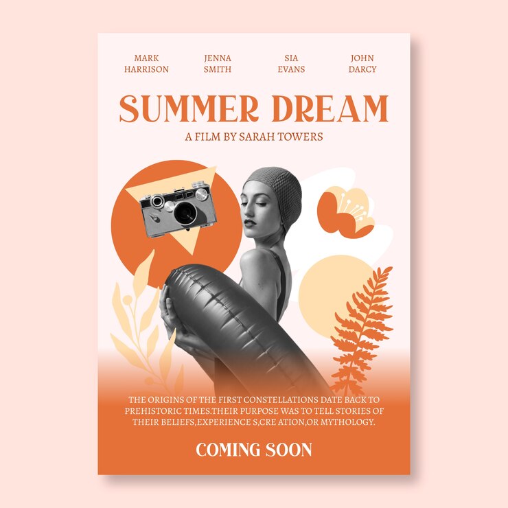 Diseño de plantillas de carteles de películas