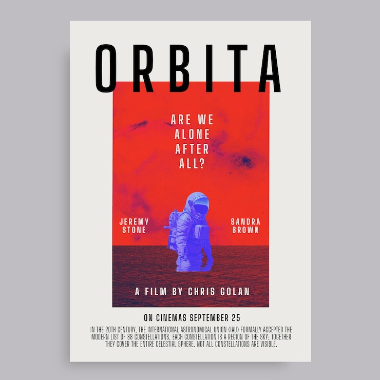 Diseño de plantillas de carteles de películas