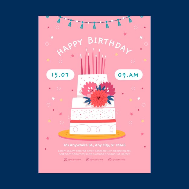 Diseño de plantillas de cumpleaños