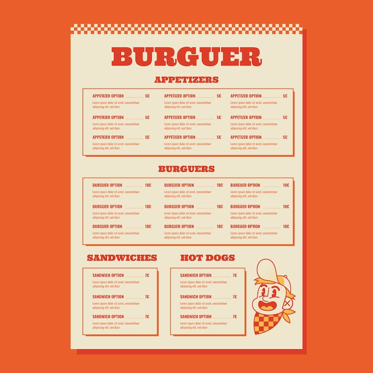 Vector gratuito diseño de plantillas de estilo retro estadounidense