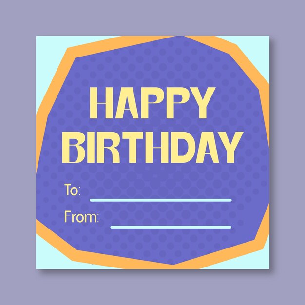 Diseño de plantillas de etiquetas de cumpleaños