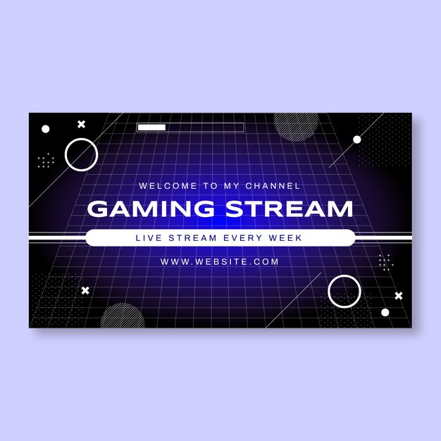 Diseño de plantillas de fondo de Twitch