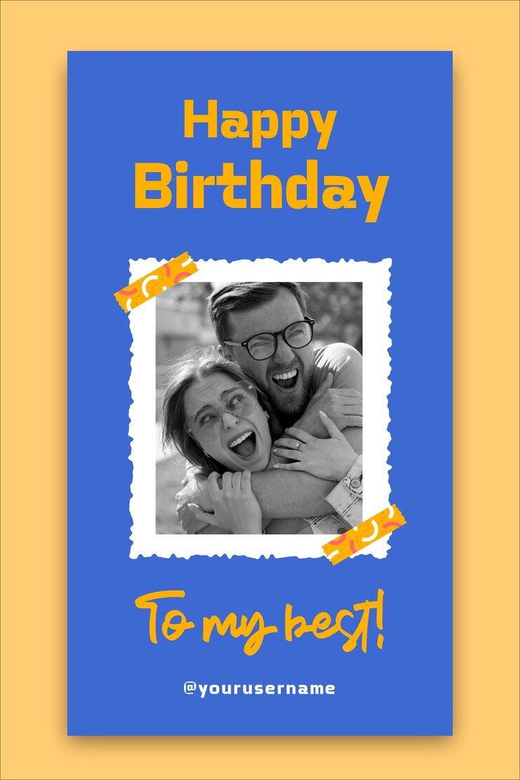 Diseño de plantillas de historias de cumpleaños de Instagram