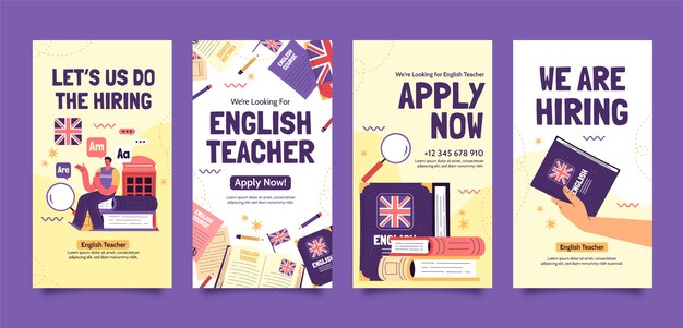 Diseño de plantillas de lecciones de inglés