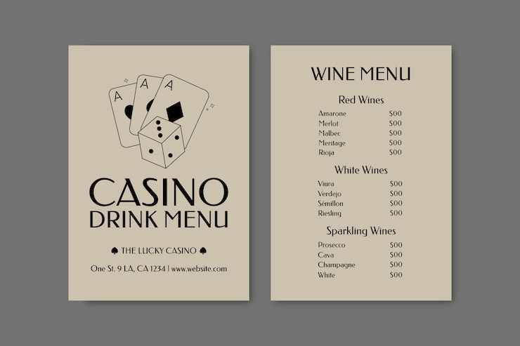 Vector gratuito diseño de plantillas de menú de vinos