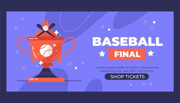 Diseño de plantillas de pancartas de béisbol
