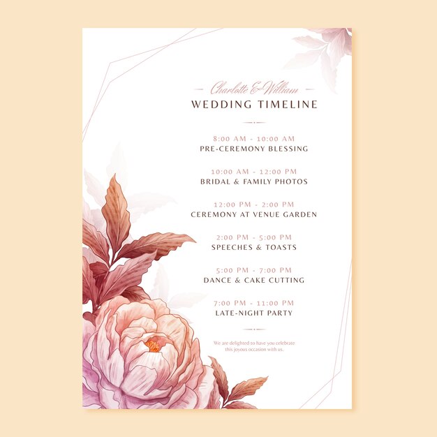 Diseño de plantillas para la planificación de bodas