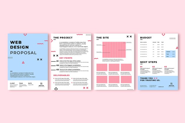 Diseño de plantillas de propuestas de diseño de sitios web