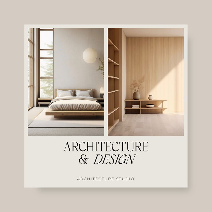 Diseño de plantillas de publicaciones de arquitectura de Instagram
