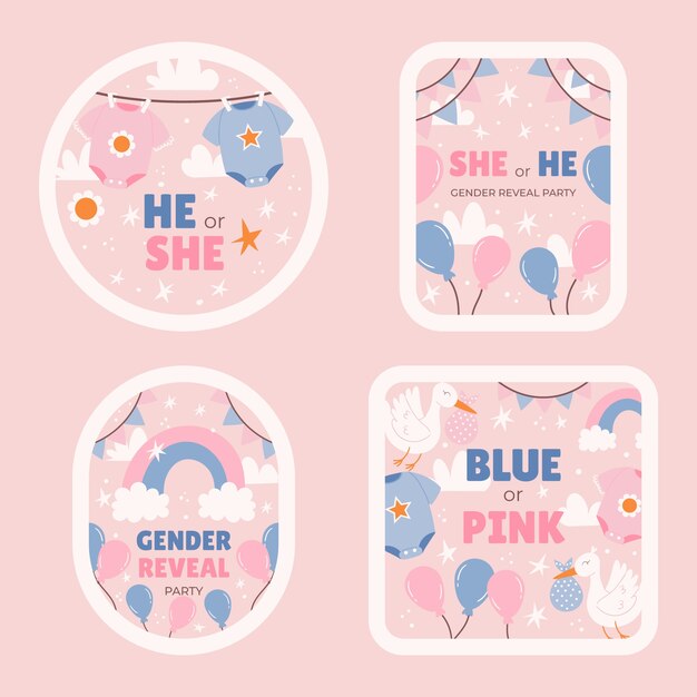 Diseño de plantillas para revelar el género