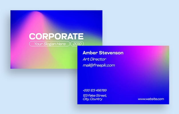 Diseño de plantillas de tarjetas de visita corporativas