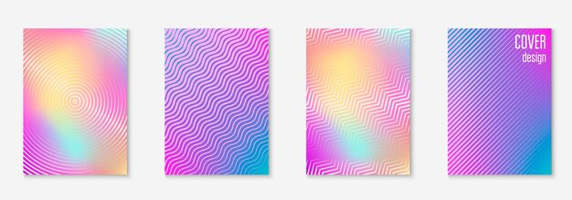 Diseño de póster moderno con líneas y formas geométricas minimalistas.