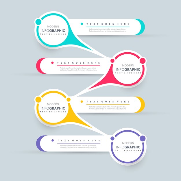 diseño de presentación de infografía