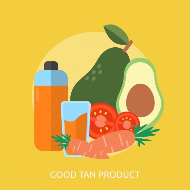 Vector gratuito diseño de productos buenos para el bronceado