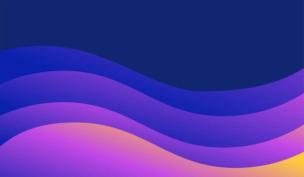 Diseño púrpura degradado de fondo de onda