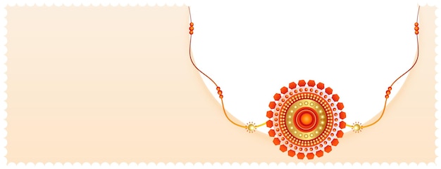 Vector gratuito diseño de rakhi para el festival raksha bandhan