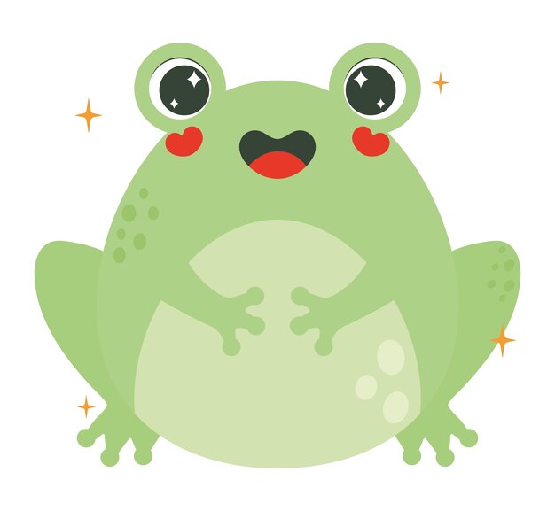 diseño de rana linda