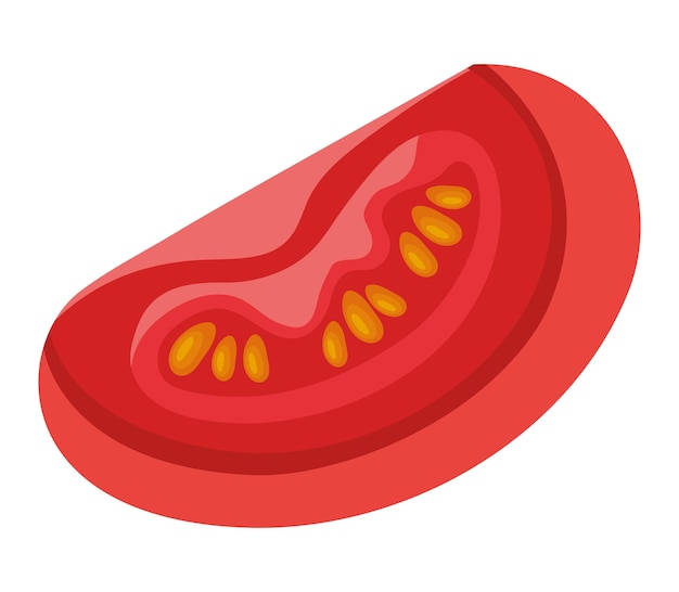 diseño de las rebanadas de tomate