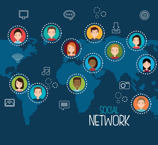 diseño de redes sociales