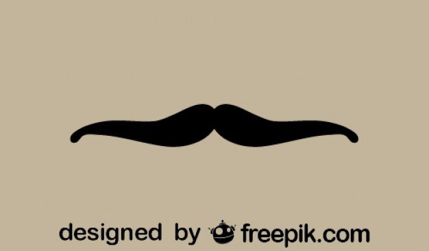 Diseño retro icono bigote