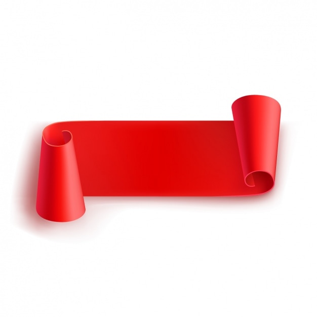 Diseño de ribbon rojo