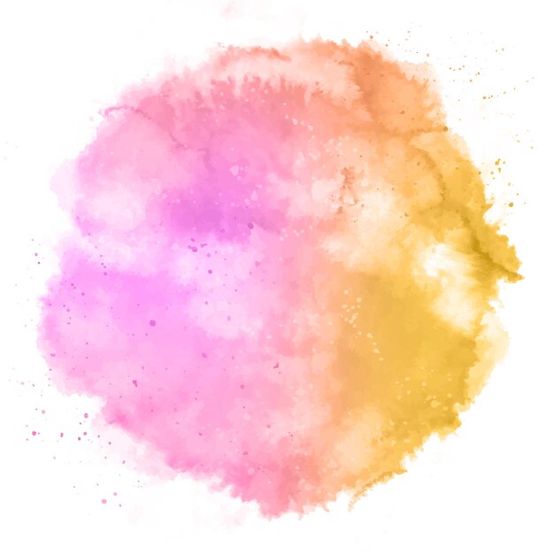 Diseño de salpicaduras de acuarela pintada a mano.