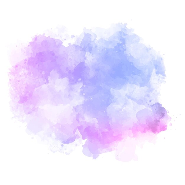 Diseño de salpicaduras de acuarela rosa y púrpura pintado a mano
