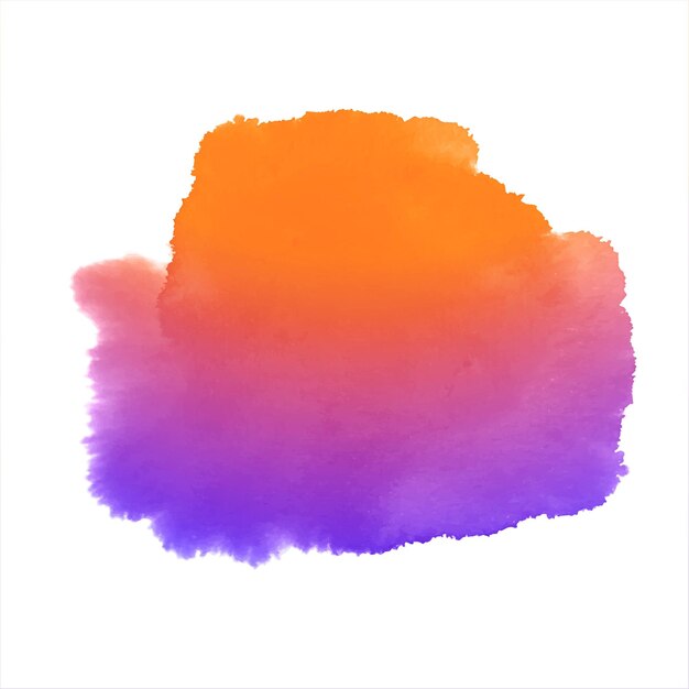 Diseño de salpicaduras dibujado a mano acuarela colorida abstracta