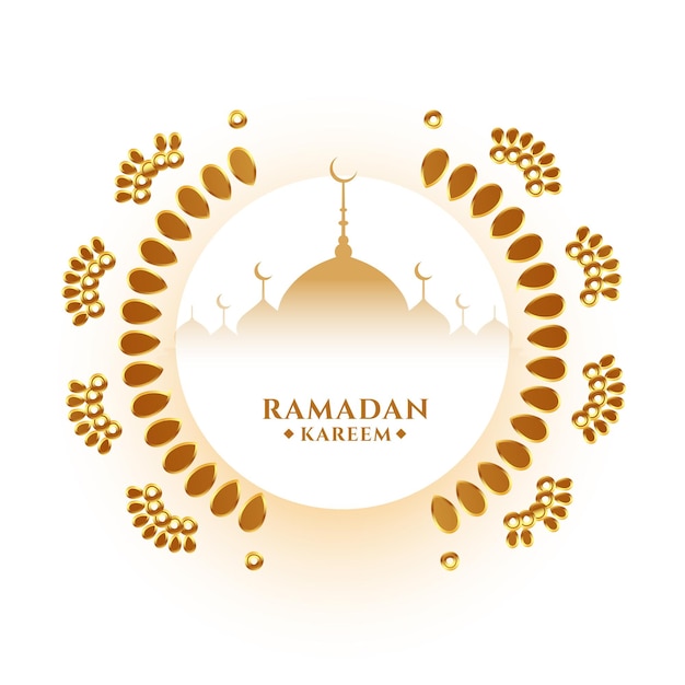 Diseño de saludo decorativo ramadan kareem