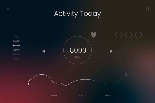Diseño de seguimiento de actividad.