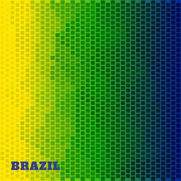 Diseño de semitono en colores de brasil